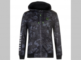 Everlast pánska maskáčová bundomikina vzor nočný ruský maskáč Nightcamo na zips s kapucou  materiál 100%polyester